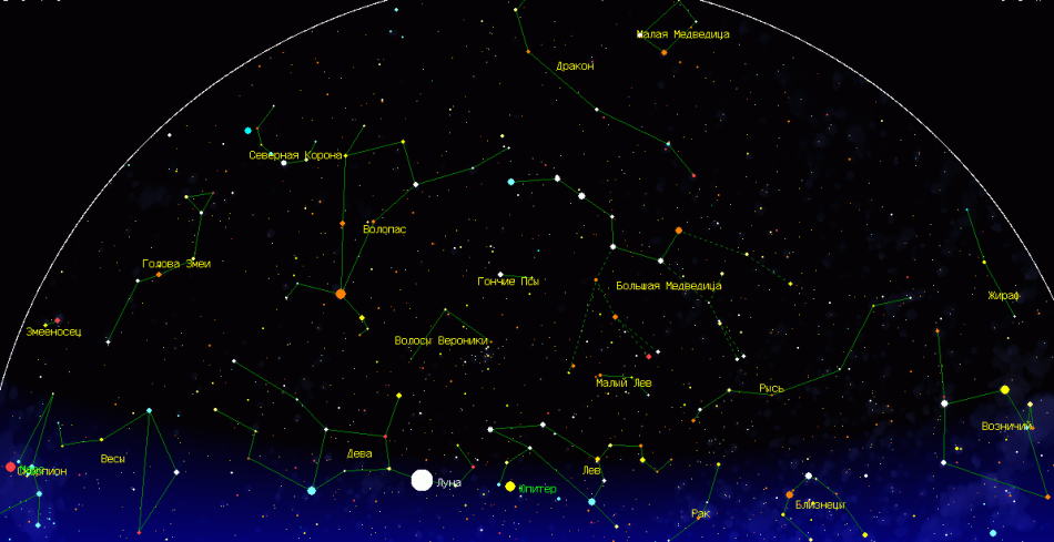 Местоположения звезд. Звездное небо с созвездиями Северного полушария. Карта звездного неба Северного полушария с созвездиями. Созвездия летнего неба Северного полушария. Созвездия осеннего неба Северного полушария.