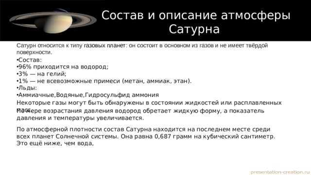 Планета сатурн: описание и характеристика планеты, его кольца и спутники - узнай что такое