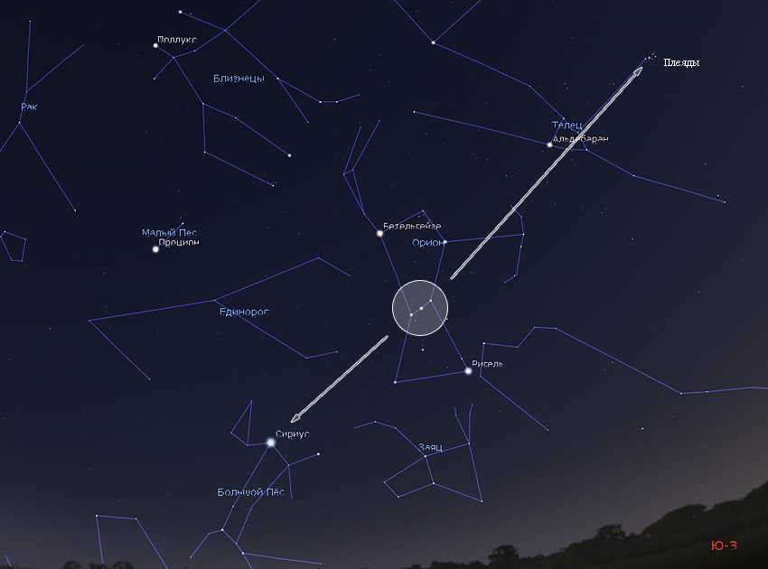 Какая звезда на юге. Созвездие Орион и Сириус. Пояс Ориона Созвездие. Пояс Ориона Созвездие астеризм. Созвездие Орион и Сириус на карте звездного неба.